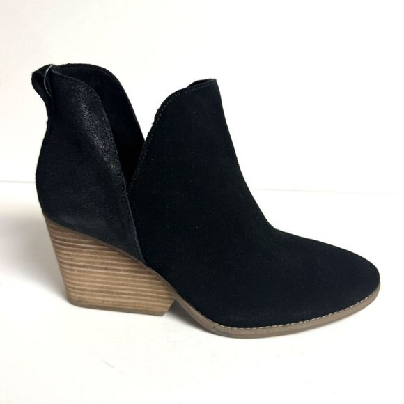 Tom’s Womens Eliza Bootie Black Suede Size 8 M - Picture 1 of 6